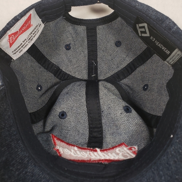 NWT Unisex Budweiser Blue Jean Adjustable Cap - Picture 5 of 5